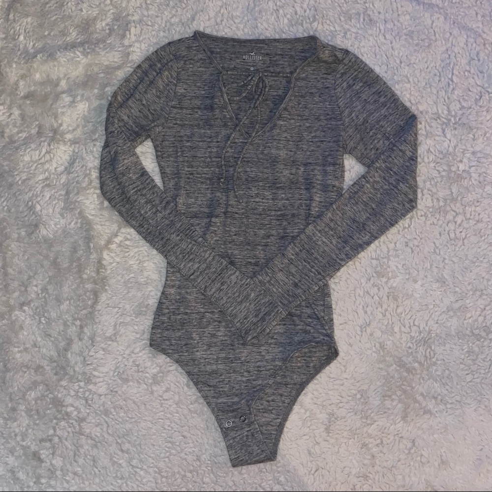Gray Hollister Bodysuit